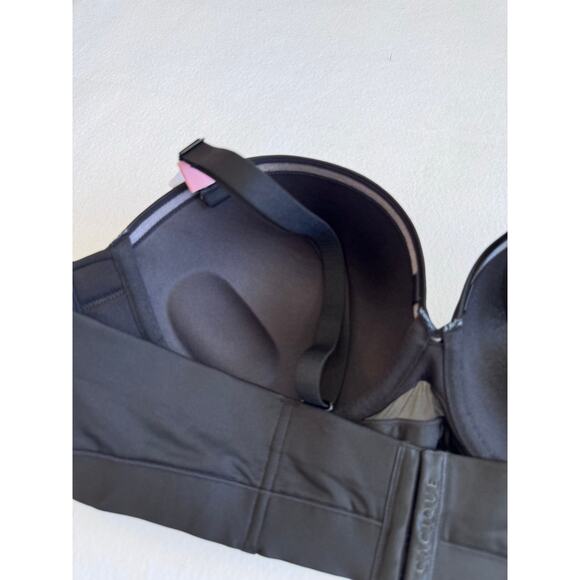 Cacique Black Strapless Plunge Bra 44B NWT Multi-Way Comfort Bliss - Picture 8 of 11